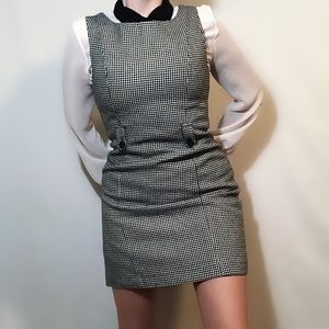 Vintage Point Zero houndstooth sleeveless dress